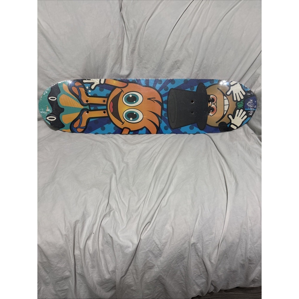RARE Skateboard Boys Jack And The Builder Vintage New Mad Hatter Smiley Face 30